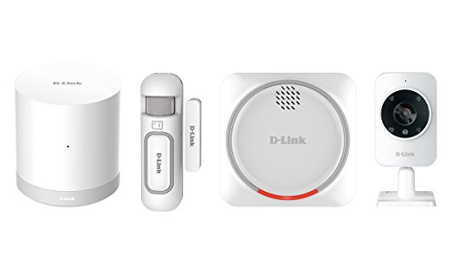 D-Link Dch-107Kt Kit Di Sistema Di Sicurezza Domestico Hd Wi-Fi, Sensore Per Porte E Finestre, Sirena D'Allarme E Videocamera Di Sorveglianza, Bianco