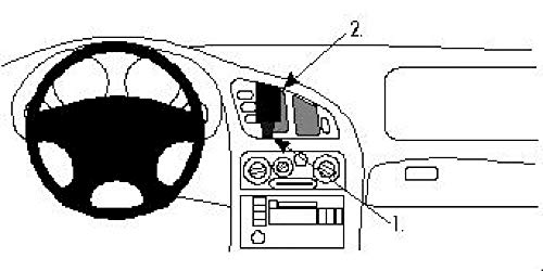 Brodit Proclip 852259 Staffa Per Auto Ad Incastro, Center Mount