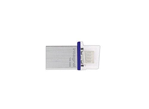 Flash Drive Usb Portatile Integral Micro Fusion 8 Gb. Nero/Argento Black, Silver 16 Go