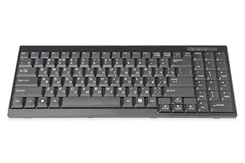 Digitus Tastiera Per Console Lcd Kvm, Layout Russo, Qwerty, Usb, Nero