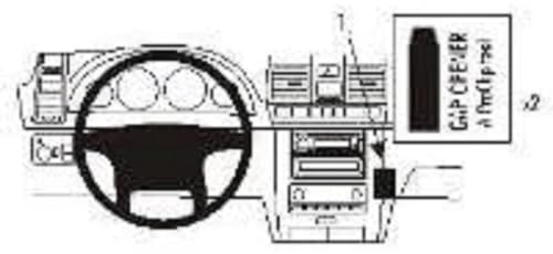 Brodit Proclip 853577 Staffa Per Auto Ad Incastro, Center Mount