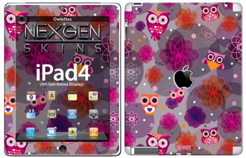 Nexgen Skins Ipad40032 Owlettes 3D - Custodia Con Skin Per Apple Ipad 2/3/4, Disegno: Gufetti