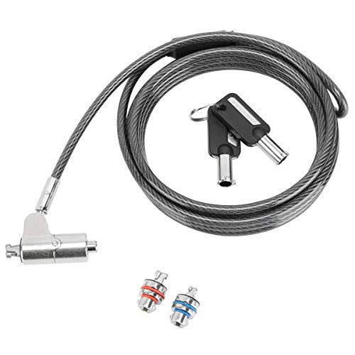 Targus Asp85Gl - Serratura 3 In 1, Con Chiave Per Cavo Di Sicurezza Per Computer Portatile E Desktop