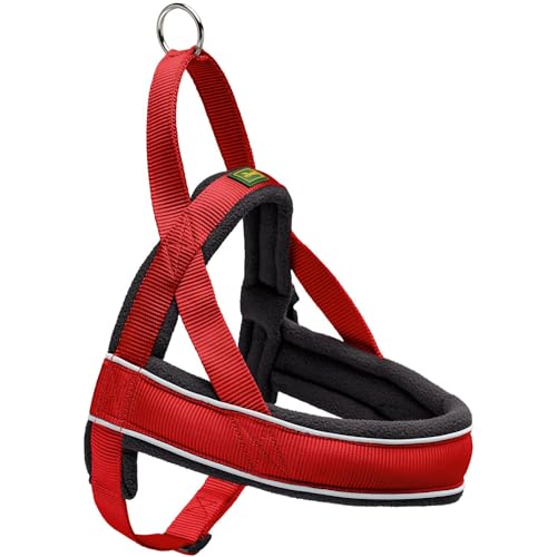 Hunter Racing Norweger Harness - Imbracatura Cane, Rosso, 68-90/L