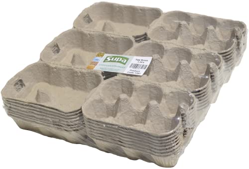 Supa - Scatole Portauova, 24 Pezzi, In Fibra Tradizionale, 100% Riciclabili E Biodegradabili