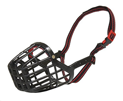 Croci Museruola Cane, Museruola Cane Regolabile, Cestino Per Il Viso In Plastica Contro Morsi, Antiabbaio, 60 Cm