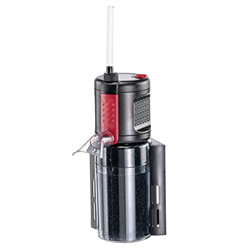 Hydor Filtro Interno Crystal 50 Acquari 20-50 Litri, 2 Stadi, Carbone Attivo E Kit Venturi Inclusi
