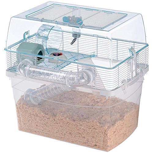 Ferplast Gabbia Per Criceti Duna Space Gabbietta Con Fondo Ampio, Accessori Inclusi, 57,5 X 47,5 X H 54,5 Cm