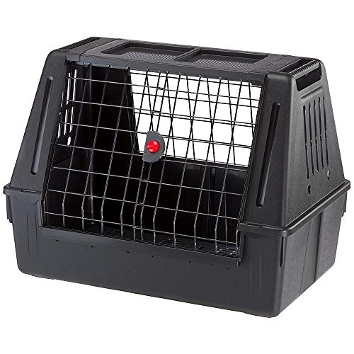 Ferplast Trasportino Per Cani Da Auto Atlas Car 80 Scenic Trasporto Cani Auto Con Agganci Di Sicurezza Ottima Aerazione, 82 X 51 X H 61 Cm.
