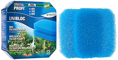 Jbl Unibloc 6016100 Bio-Filter Foam Insert For Aquarium Filter Cristalprofi E 40X, E 70X, E 90X, 2-Pack