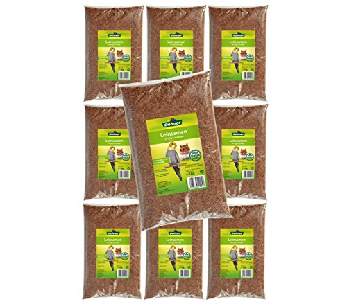 Dehner Mangime Per Uccelli E Roditori, Semi Di Lino, 10 X 1 Kg (10 Kg)