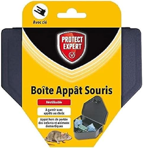 Protect Expert Boitsou | Scatola Esca Mouse | Sicuro Con Chiave Di Chiusura