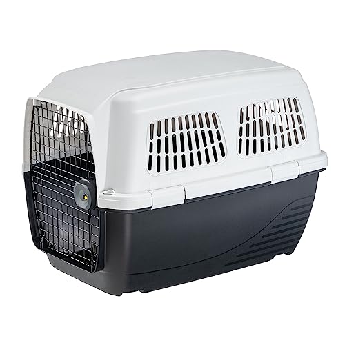 Ferplast Trasportino Cane Clipper 5, Iata, Trasportino Cane Taglia Media Max 30 Kg, Trasportino Rigido, Viaggio Animali Auto Aereo Treno, 87 X 57 X H