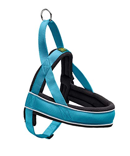 Hunter Racing Norweger Harness - Imbracatura Cane, Blu (Petrol Blue), 52-62/S-M