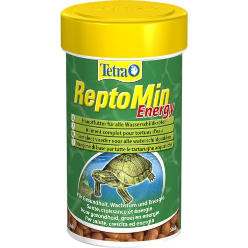 Tetra Reptomin Energy Turtle Food - Mangime Premium Bilanciato E Ricco Di Sostanze Nutritive Con Krill E Gamberetti, Barattolo Da 100 Ml