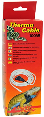 Lucky Reptile Thermo Cable - Cavo Di Riscaldamento Per Terrari Da 100 W - Cavo Da 10 M Con Connessione Fredda Da 1,5 M - Riscaldamento Veloce E Calore