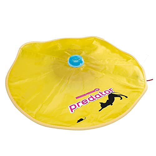 Ferplast Gioco Gatto Interattivo Predator Gioco Per Gatto Eletttronico, Bacchetta Rotante Simula Caccia, Quattro Velocità, Ø 61 X 8 Cm