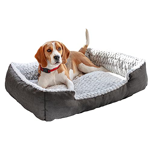 Ferplast Cuccia Cane Cuscino Cane Grande Cuccia Gatto Cuscino Gatto Morbido E Comodo 55 X 48 X H 18 Cm. Grigio E Bianco