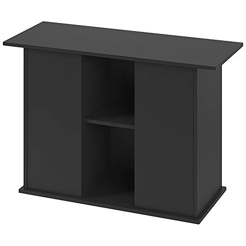 Hydor Mobile Acquari Stand Dubai 100, In Legno, Ante Push-Pull, Resistente All'Acqua, Piedini Regolabili, Nero