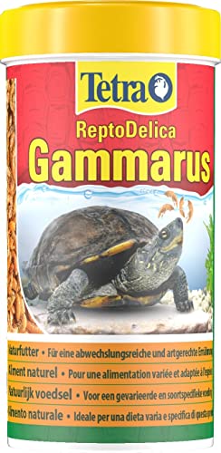 Tetra Reptodelica Gammarus Turtle Food - Mangime Naturale A Base Di Gamberi Interi, Barattolo Da 250 Ml
