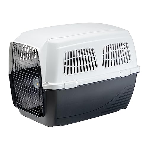Ferplast Trasportino Cane Clipper 6, Iata, Trasportino Cane Taglia Grande Max 45 Kg, Trasportino Rigido, Viaggio Animali Auto Aereo Treno, 93 X 65 X H