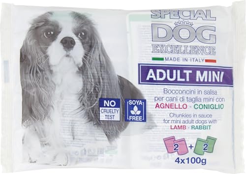 Bocconcini Multipack 4X100Gr In Salsa Special Dog Excelence Adult Mini Agnello-Coniglio