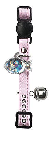 Hunter Modern Art Luxus - Collare Per Gatti, In Finta Pelle, Colore: Rosa/Bianco