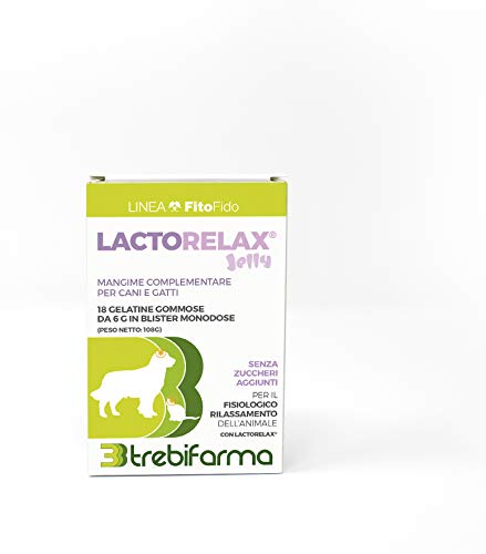 Lactorelax Jelly - 3Bf - Mangime Complementare Per Cani E Gatti In Gelatine Gommose - Disturbi Comportamentali - 108 G - Trebifarma