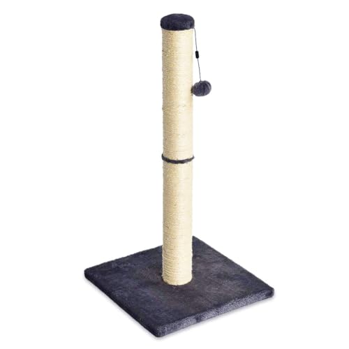 Amazon Basics - Palo Tiragraffi Per Gatti, Medio, 40.01 X 40.01 X 80.01 Cm, Grigio