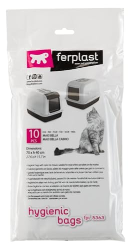 Ferplast Sacchetti Toilette Gatti Fpi 5363 Igienici Lettiera Ferplast Maxi Bella 10 Pezzi