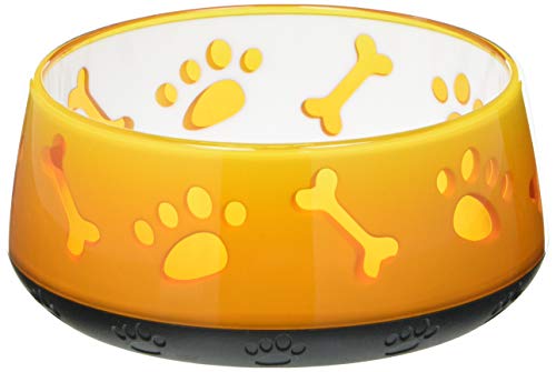 Croci Tpr Doggy - Ciotola Per Cani In Plastica Tpr, Antiscivolo, Igienica E Durevole, Contenitore Per Cibo E Acqua, Lavabile In Lavastoviglie, Arancio
