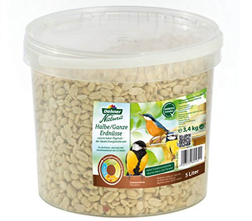 Dehner Natura, Mangime Per Uccelli Selvatici, Arachidi Intere/Mezze, 3,4 Kg