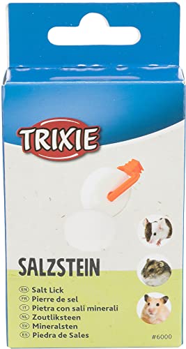 Trixie Ruota Leccare Sale Salzleckstein Mit Halter, Naturale, 54 G(Pack Of 1), 108 Unità