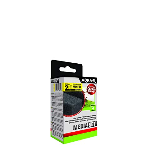 Aquael Mikro Plus - Spugna Filtrante Per Ventola, 2 Pezzi