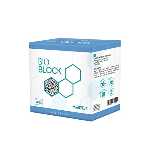 Aqpet Bio Block Mattone Filtrante Altà Porosità Per Acquari Tecnologia Open Porosity