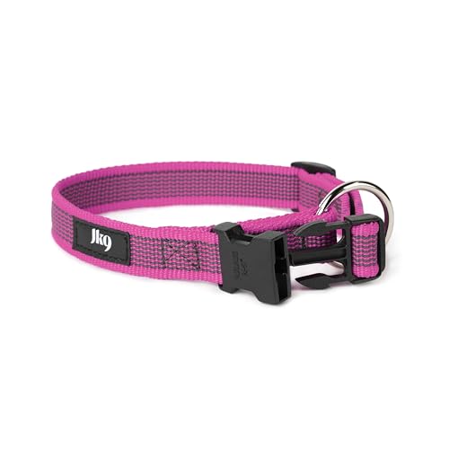 Julius-K9 Collare Color & Gray, 20 Mm (27-42 Cm), Rosa-Grigio