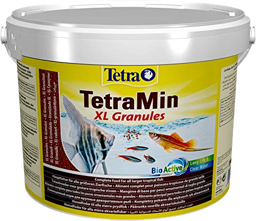 Tetramin Xl Granules Mangime Per Pesci Sotto Forma Di Granuli Fini Per Pesci Ornamentali D'Acqua Dolce Di Taglia Grande, 10 L