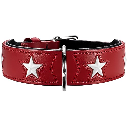 Hunter Magic Star, Collare Per Cani, Rosso (Red/Black), 60