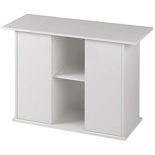 Hydor Mobile Acquari Stand Dubai 100, In Legno, Ante Push-Pull, Resistente All'Acqua, Piedini Regolabili, Bianco