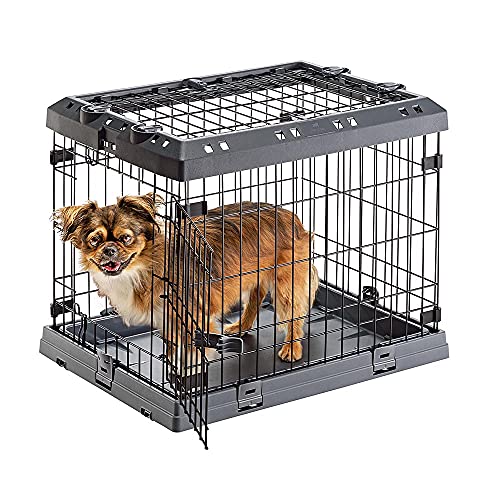 Ferplast Gabbia Cane In Metallo Gabbia Pieghevole Per Cani Molto Piccoli Superior 60 Recinto In Metallo, Con Separatore, Doppia Serratura, 62 X 47 X H