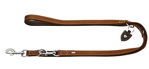 Hunter Guinzaglio Da Allenamento Tara Numero 20/200 Juchten In Pelle, Cognac/Marrone Scuro