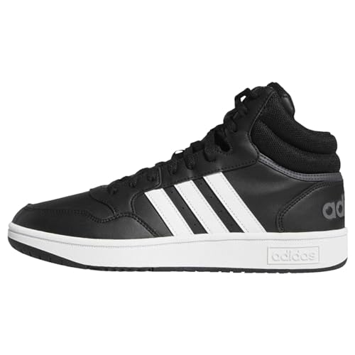 Adidas Hoops 3.0 Mid Classic Vintage Shoes, Sneakers Uomo, Core Black Ftwr White Grey Six, 40 Eu