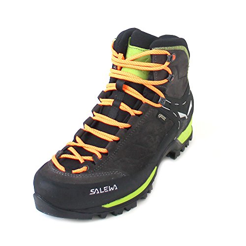 Salewa Ms Mountain Trainer Mid Gore-Tex, Stivali Uomo, Black/Sulphur Spring, 46.5 Eu