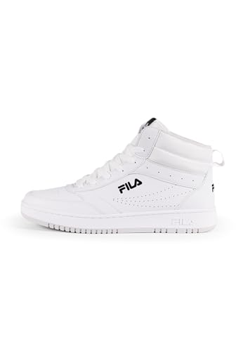 Fila Rega Mid Teens, Scarpe Da Ginnastica, White, 39 Eu Larga