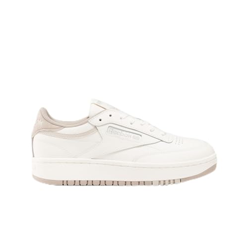 Reebok Club C Double, Sneaker Donna, Chalk/Chalk/Ash, 37.5 Eu