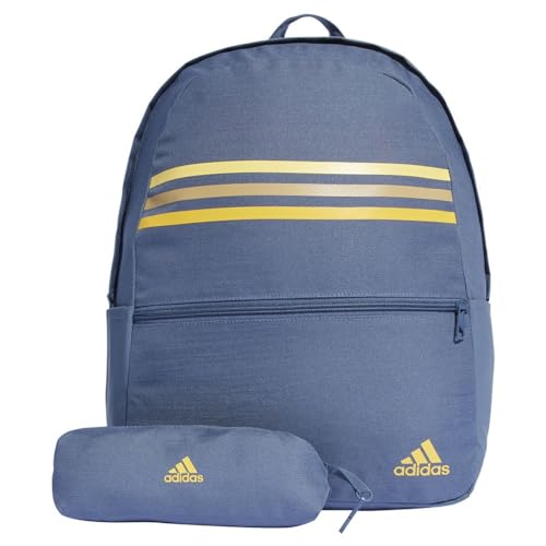 Adidas Classic Horizontal 3-Stripes Backpack, Borsa Unisex, Preloved Ink/Semi Spark, One Size