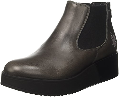 U.S. Polo Assn. Sapphire Leather, Stivali Chelsea Donna, Grigio (Dark Grey), 37 Eu