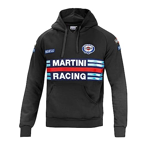 Sparco Martini Racing Felpa Unisex Adulto, Multicolore, L