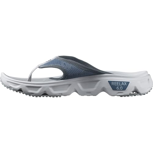 Salomon Reelax Break 6.0 Scarpe Da Recovery Da Uomo, Falcata Ammortizzata, Tenuta Senza Cuciture, Leggerezza, Blue Ashes, 46