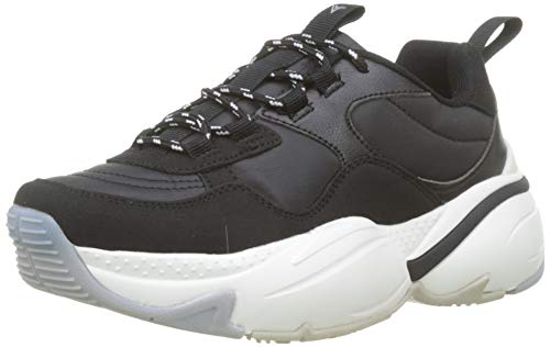 Victoria 1147104-Women Aire Sneaker Nylon Y Pu Flatform Donna Negro 36